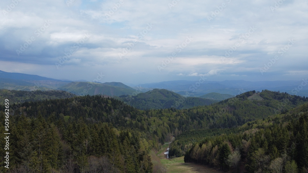 Naklejka premium mountains in the mountains