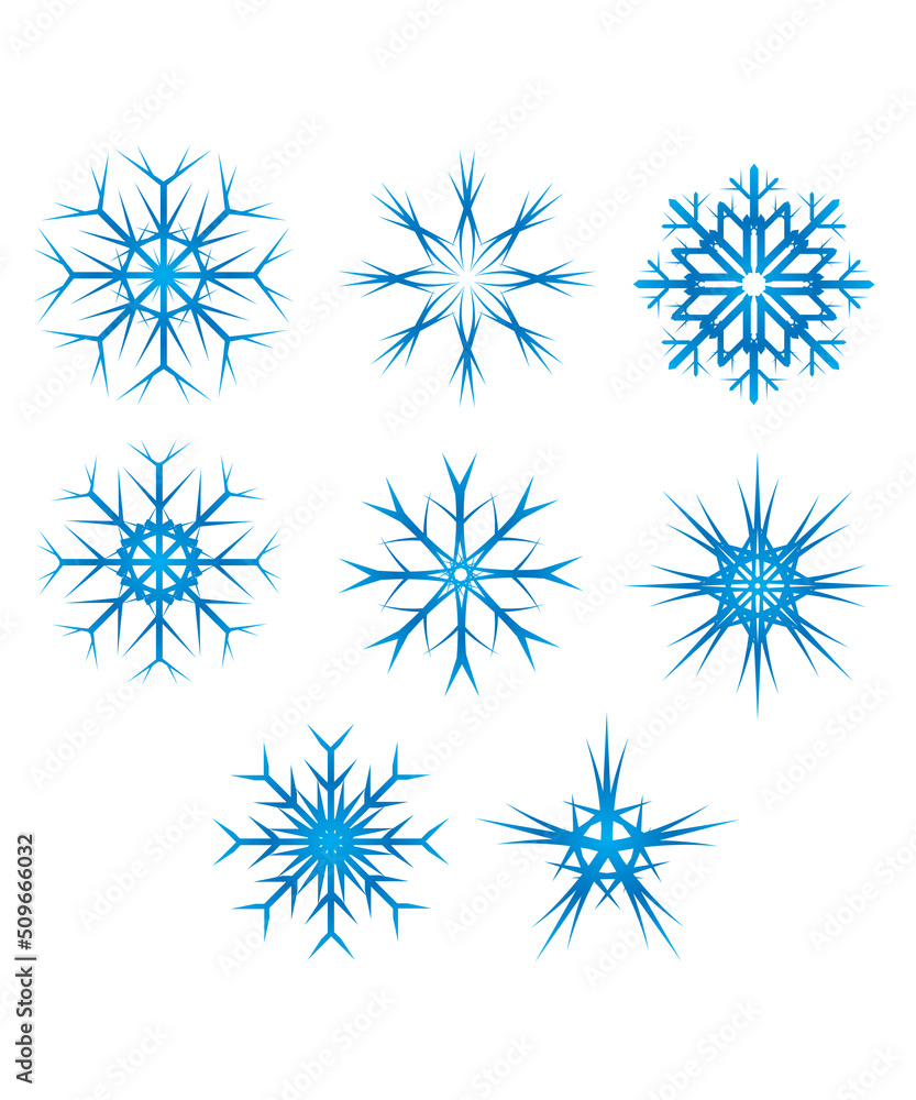 Snowflake Icon Logo christmas cold