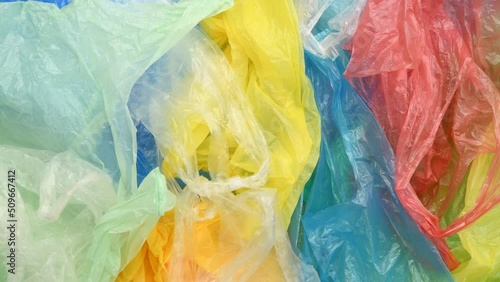 Disposable single-use plastic shopping bags