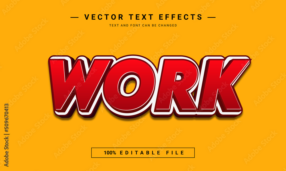 work text effect