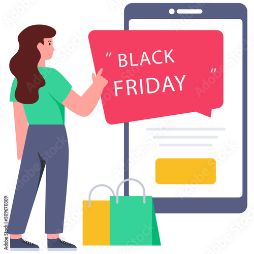 Trendy vector design of online shopping