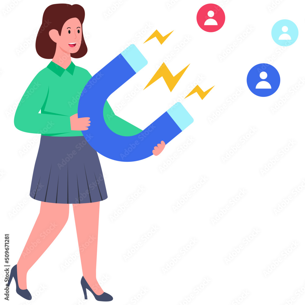 Perfect design illustration of attract customers Perfect design illustration of attract customers