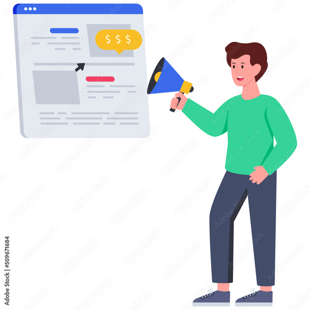 Trendy vector design of web marketing Trendy vector design of web marketing