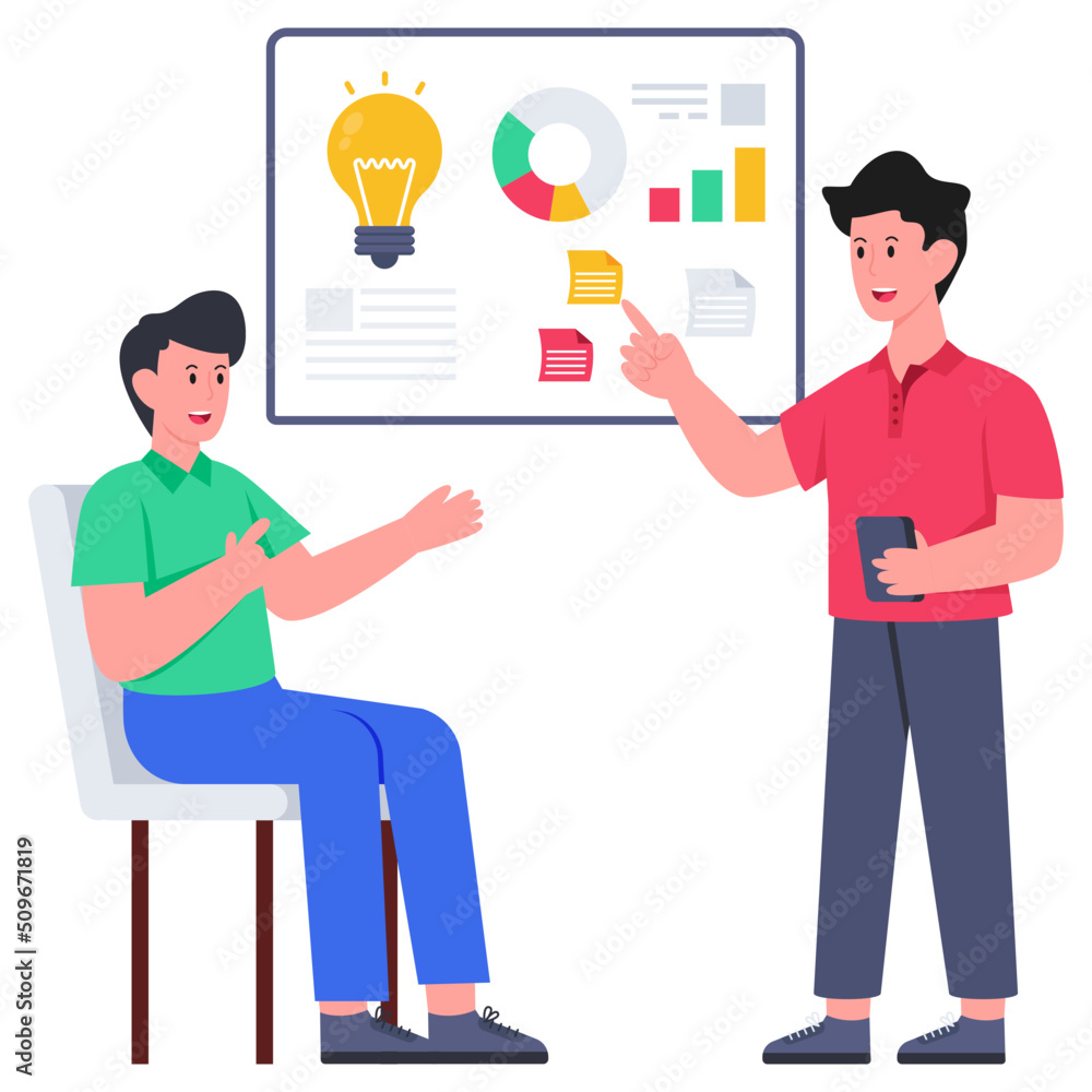 Premium download illustration of business presentation Premium download illustration of business presentation