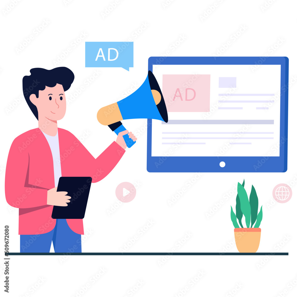 An illustration design of mobile marketing target An illustration design of mobile marketing target