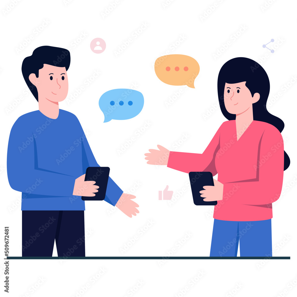 Fototapeta premium Trendy vector design of communication