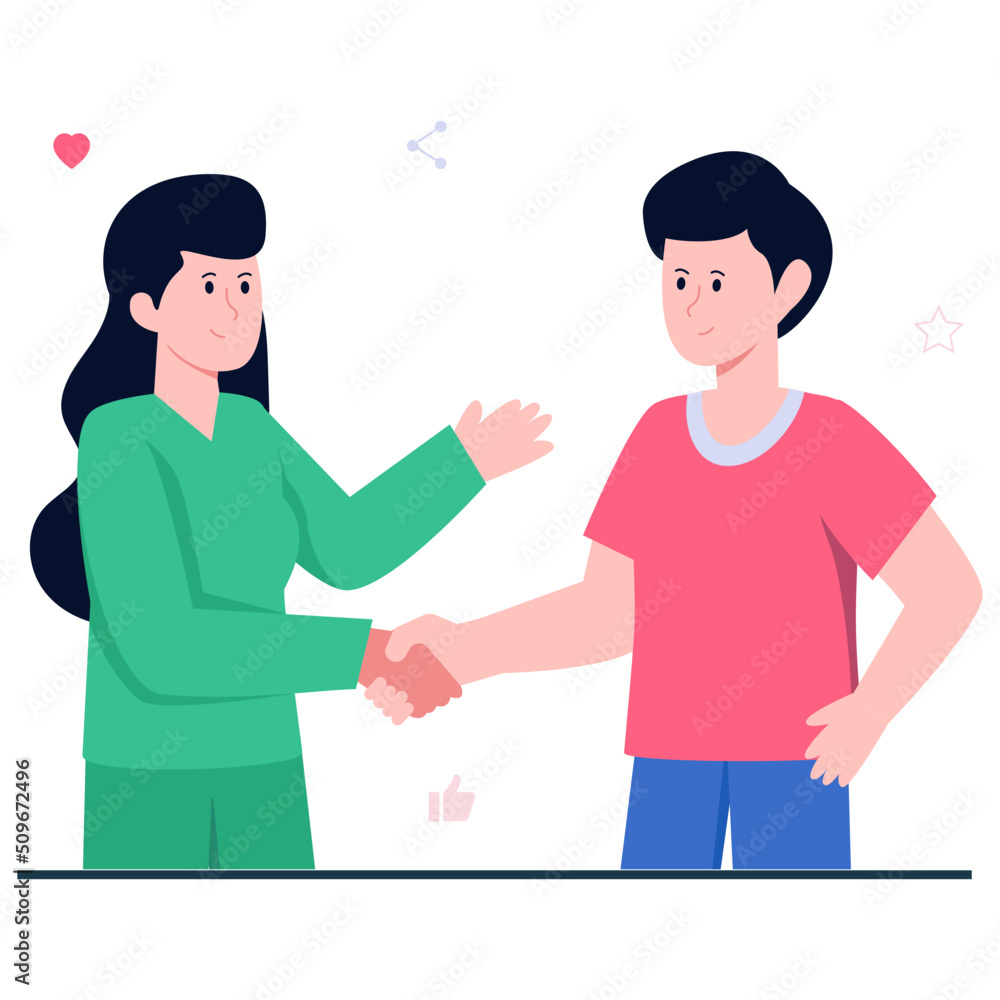 Trendy vector design of communication Trendy vector design of communication