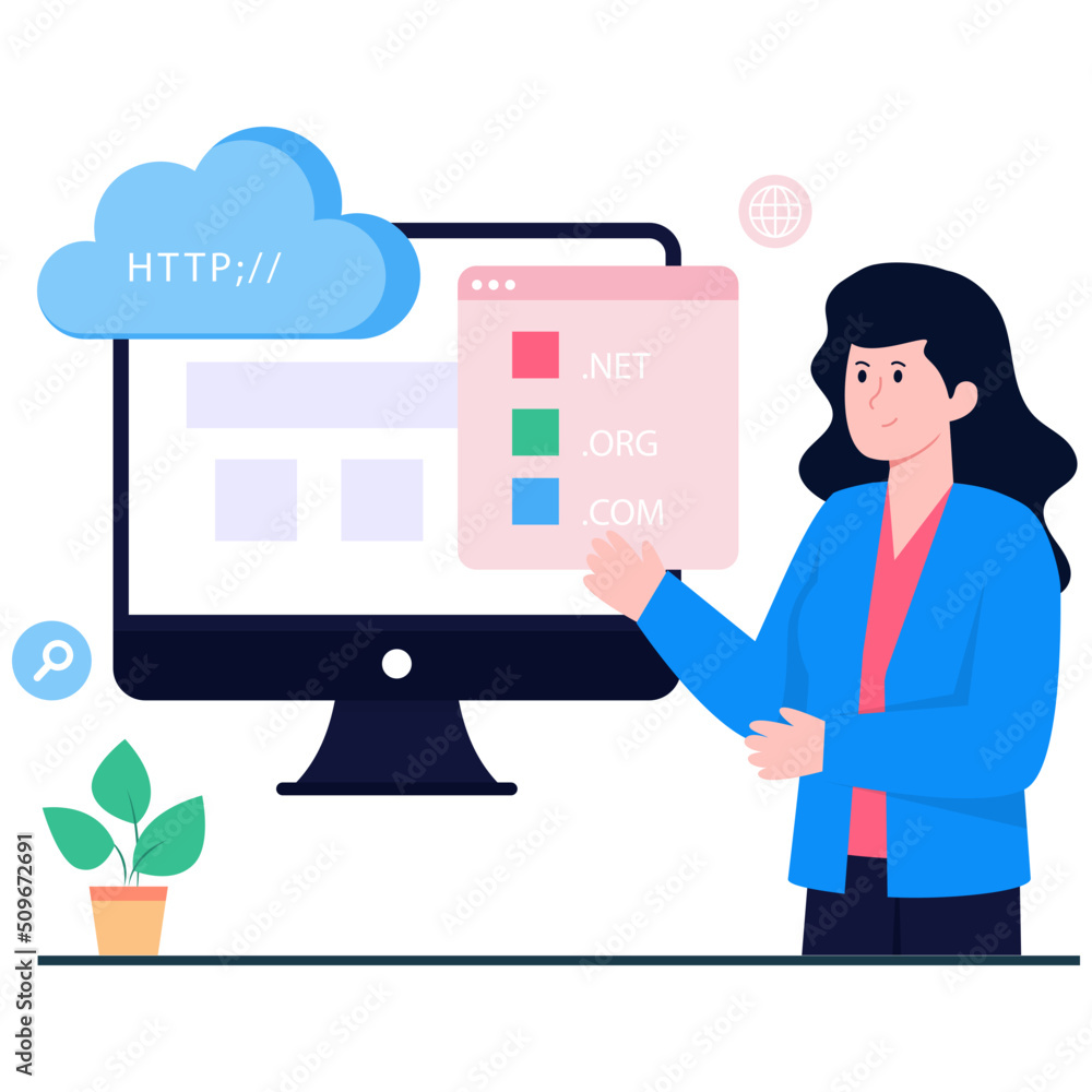 custom made wallpaper toronto digitalEditable design illustration of web domain