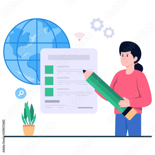 Trendy vector design of todo