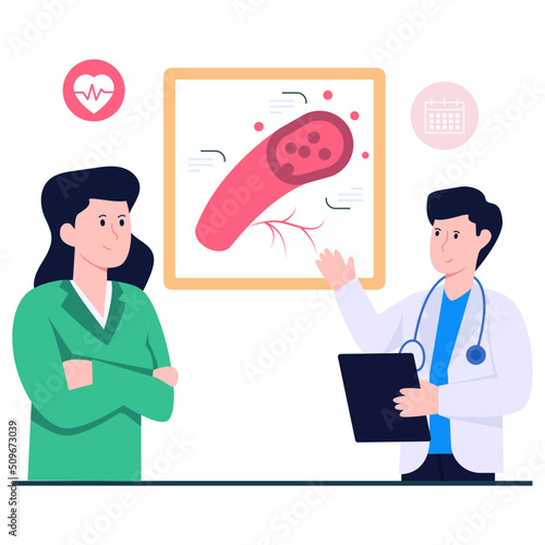 Perfect design illustration of blood vessel