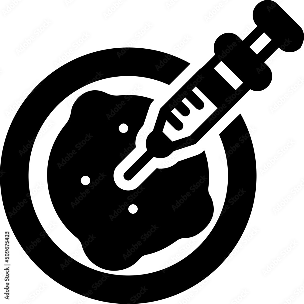Vaccine glyph icon