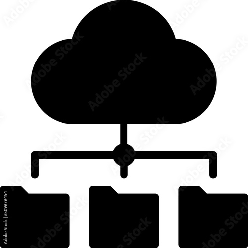 cloud glyph icon