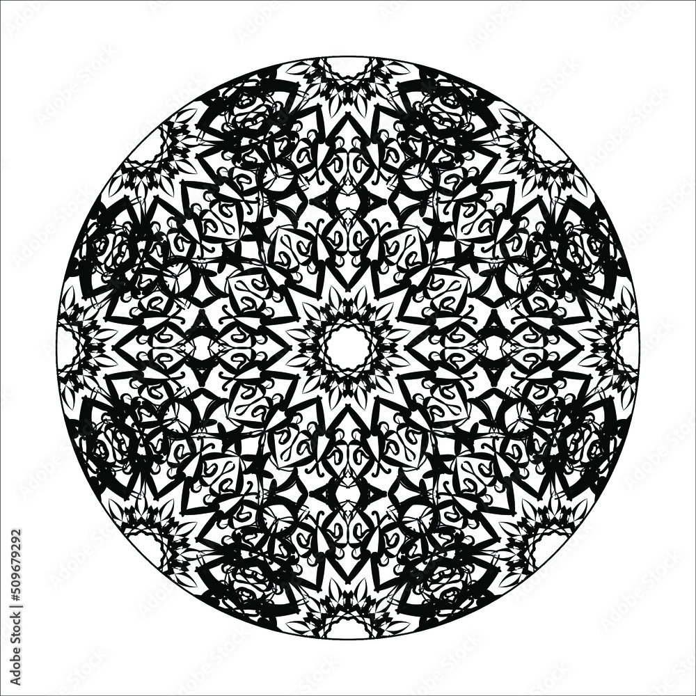 decorative concept abstract mandala illustration. decorative concept abstract mandala illustration.