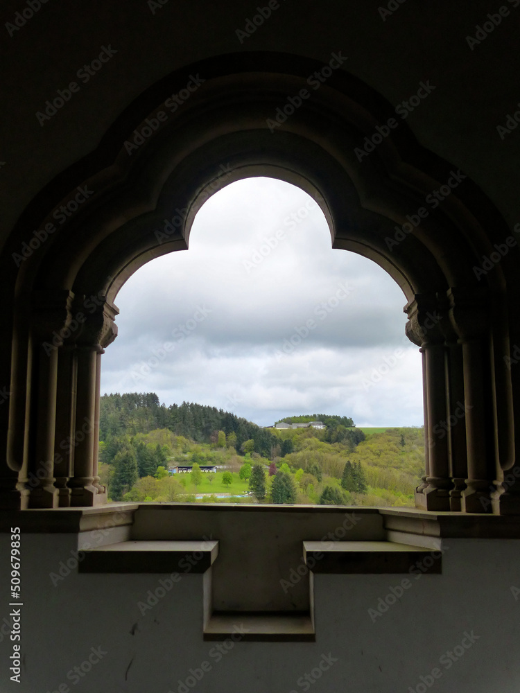 Vianden, May 2019 : Visit to the beautiful town of Vianden and its magnificent castle overlooking the town
