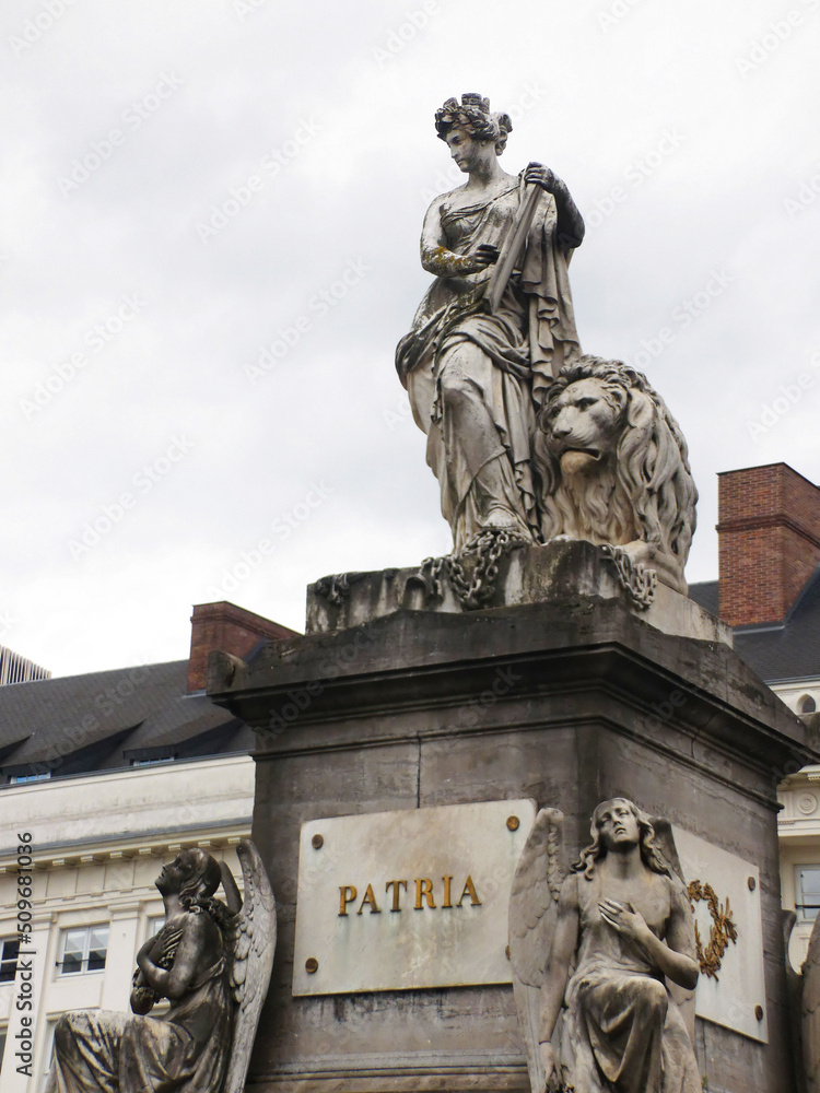 Obraz premium Brussels, May 2019: Visit to the beautiful city of Brussels, capital of Belgium 