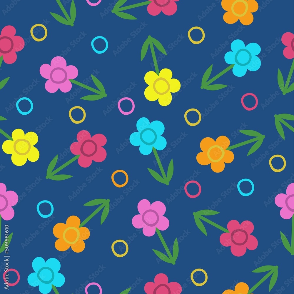 floral vector bright flowers pattern floral vector bright flowers pattern