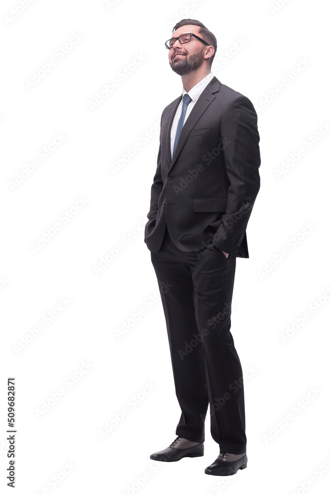 full length . a successful young man in a business suit full length . a successful young man in a business suit