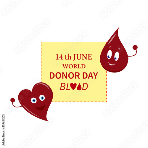 Векторный фон Всемирного дня донора крови. Vector illustration of Donate blood concept. 