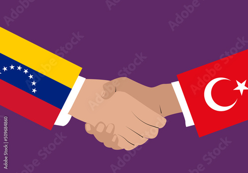 Acuerdo y apretón de manos entre Venezuela y Turquía. Relaciones internacionales 