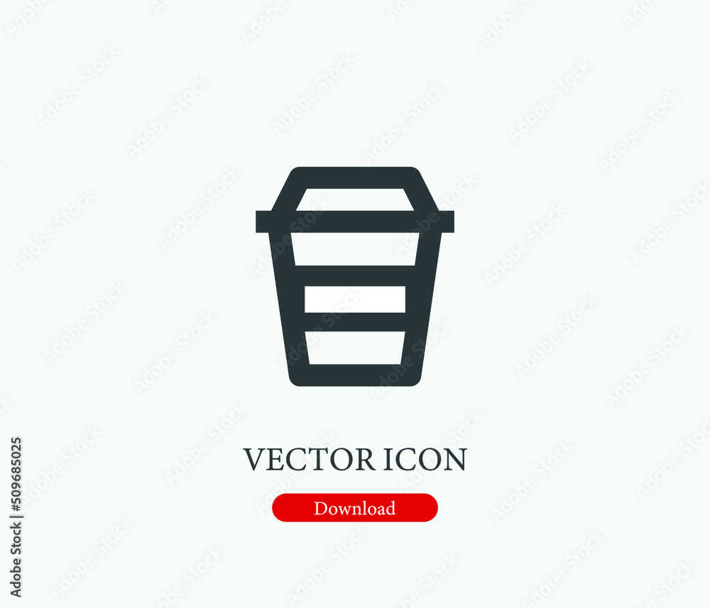 Coffee vector icon. Editable stroke. Symbol in Line Art Style for Design, Presentation, Website or Mobile Apps Elements, Logo. Coffee symbol illustration. Pixel vector graphics - Vector Coffee vector icon. Editable stroke. Symbol in Line Art Style for Design, Presentation, Website or Mobile Apps Elements, Logo. Coffee symbol illustration. Pixel vector graphics - Vector