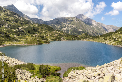 Fototapeta Naklejka Na Ścianę i Meble -  Landscape of Pirin Mountain and Fish Banderitsa lake, Bulgaria