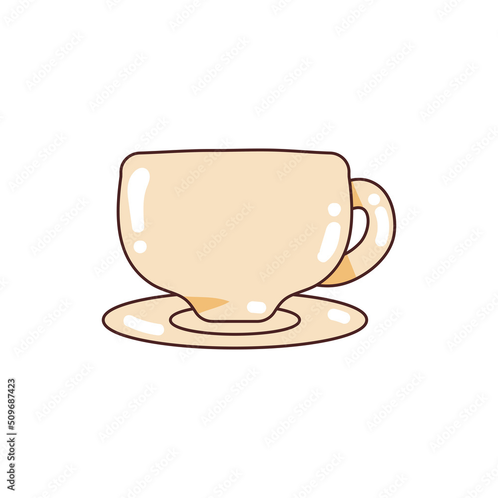 coffee cup on dish coffee cup on dish