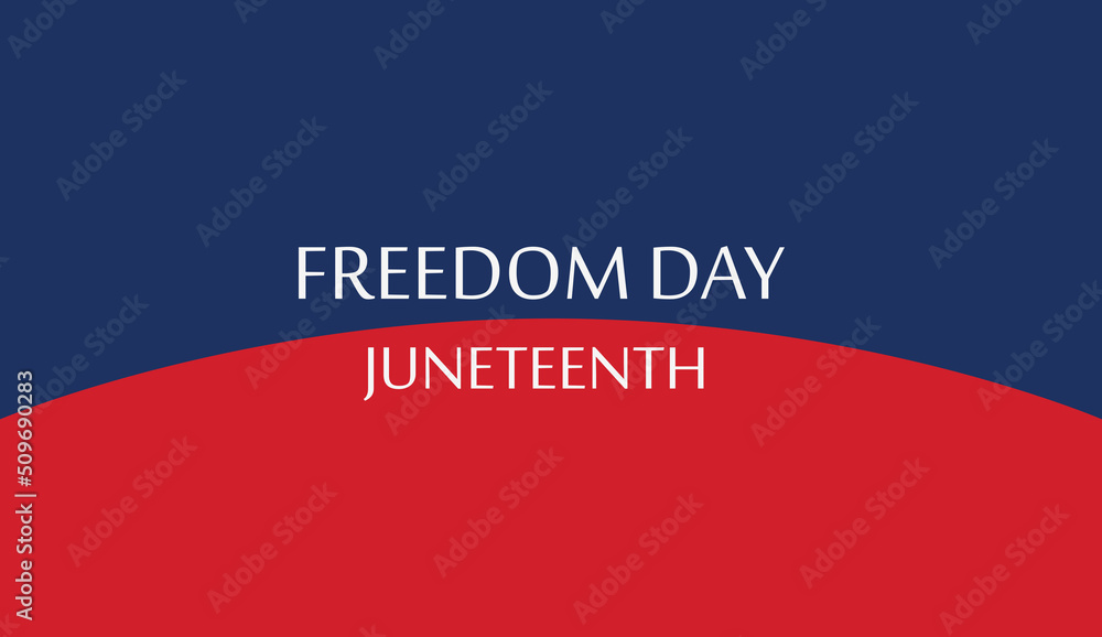 Fototapeta premium Juneteenth Color. Since 1865. Design of Banner. Black history month. EPS10 vector.
