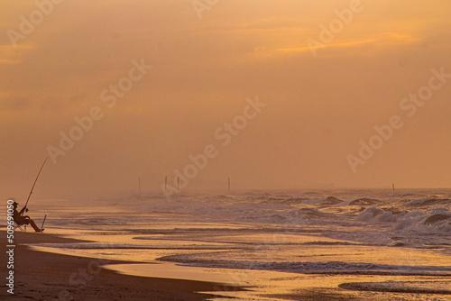 fishing on the beach © Timothy