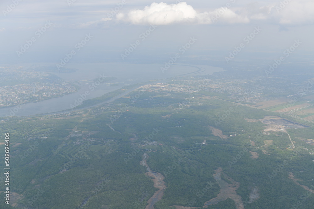 passenger view from an aircraft in the sky passenger view from an aircraft in the sky