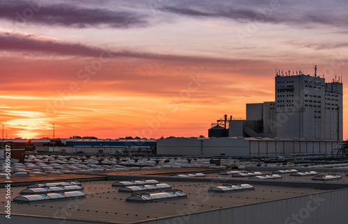 Obraz na płótnie Industriegebiet w salonie