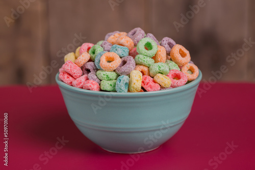 Colorful Fruit Flavored Cereal