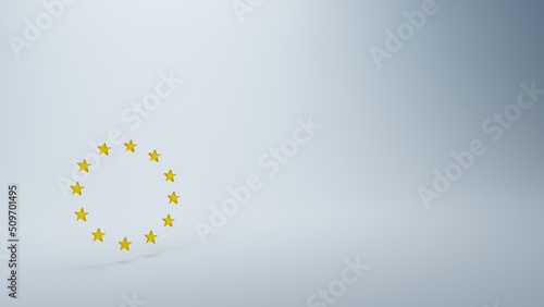 Rendered illustration of the logo of the European Union