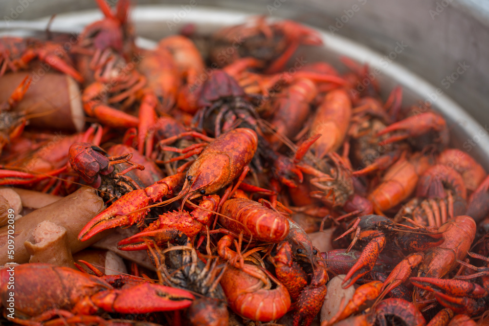 Spicy Boiled Crawfish in a Pot Spicy Boiled Crawfish in a Pot