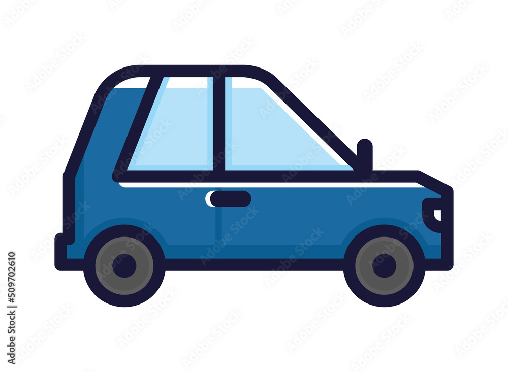 blue car transport icon