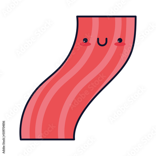 kawaii food bacon