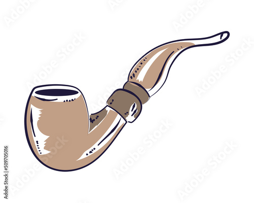 tobacco pipe icon