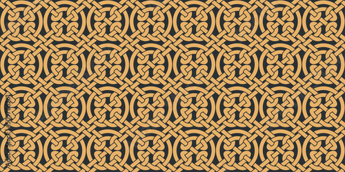 Seamless texture celtic style. Original ethnic ornament.