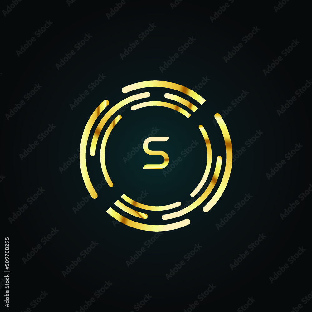 Premium luxury Vector elegant gold and font Letter S Template for company logo with monogram element 3d Design Premium luxury Vector elegant gold and font Letter S Template for company logo with monogram element 3d Design