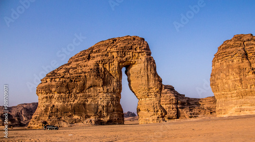 elephant rock in saudi arabia al ula photo