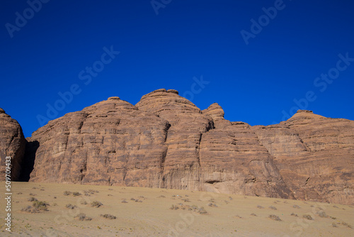 landscape of al ula saudi arabia rock formations 