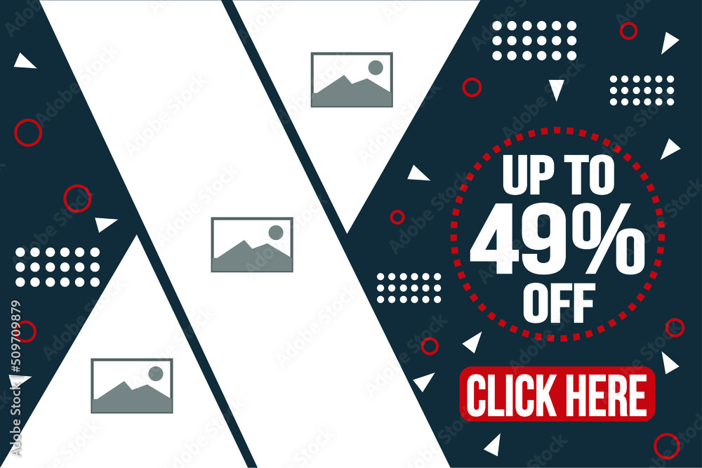 49% off banner template. Poster for product photos and sales in stores or on the web. 49% off banner template. Poster for product photos and sales in stores or on the web.