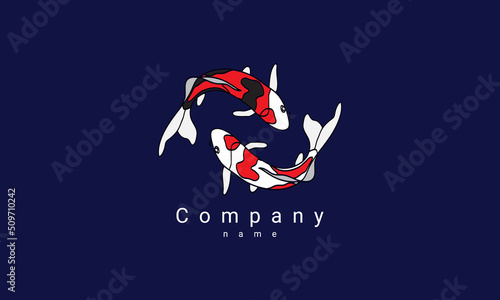 koi fish logo 
