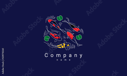 koi fish logo 