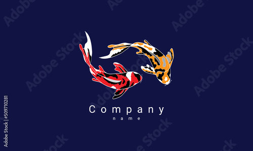 koi fish logo 