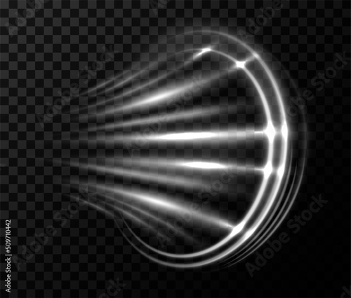 Effect wind blow, blizzard and vortex. Dynamic 3d elements. Fragrance, air freshener