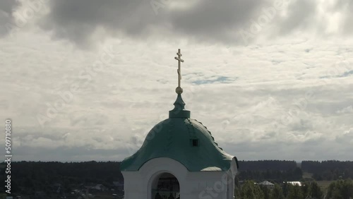 Alexander Svirsky monastery beautiful summer aerial footage photo