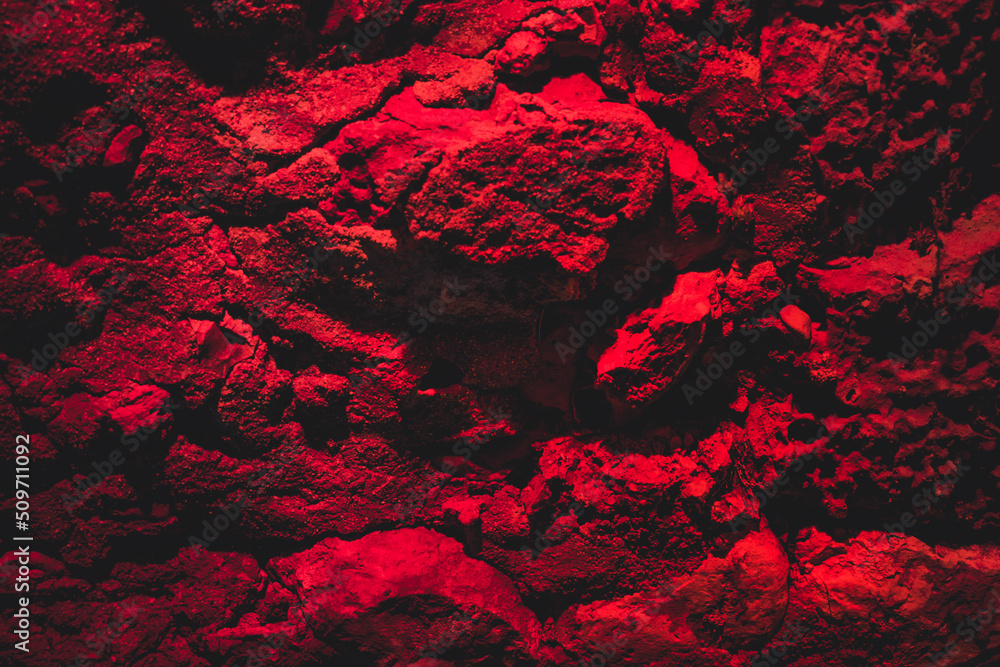 Paint spots. Rock surface with cracks. Wall red abstraction. Dark Backgrounds. Lava frozen. Rock background. Abstract texture. Rock texture. Stone background. Stone texture. Structure.