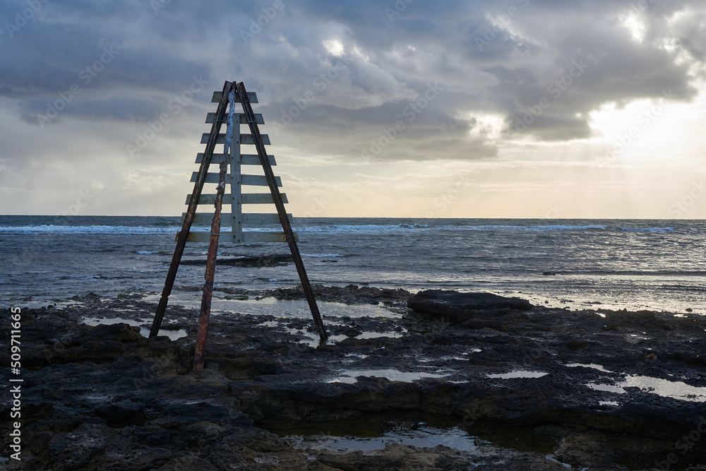 Waterfront With Rocks and Man-made Structure