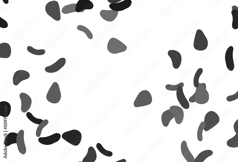 Light Silver, Gray vector pattern with chaotic shapes. Light Silver, Gray vector pattern with chaotic shapes.
