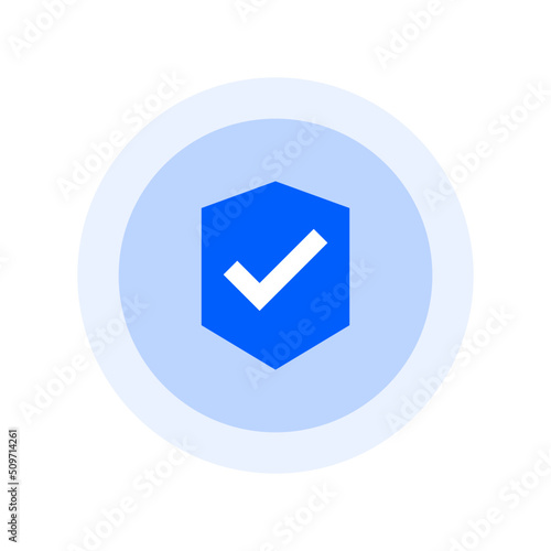 Vector protect shield button icons sign design with circular glow effect. Symbol for social media and app elements.